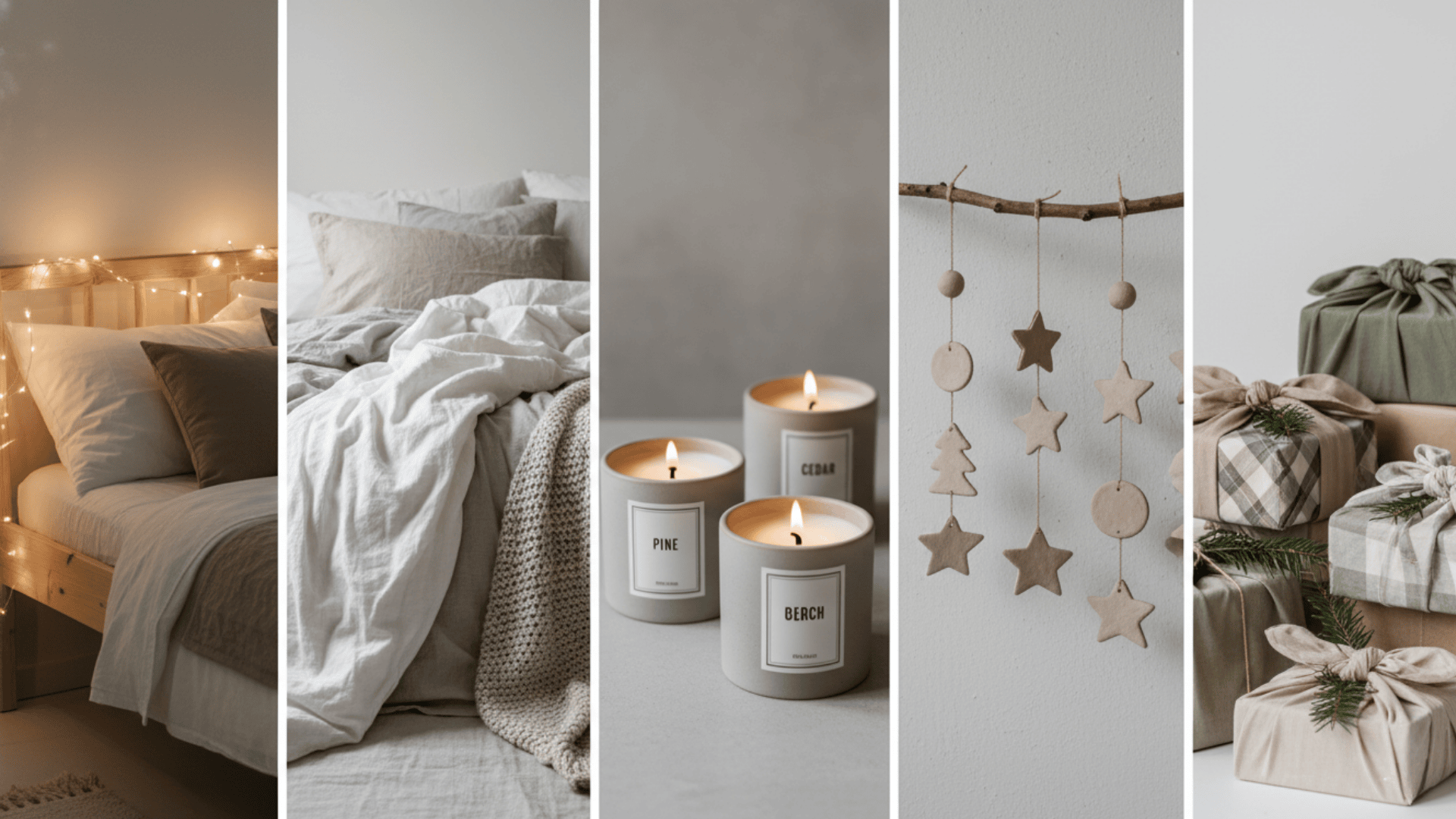Scandinavian Christmas Bedroom & Personal Spaces Decor Ideas