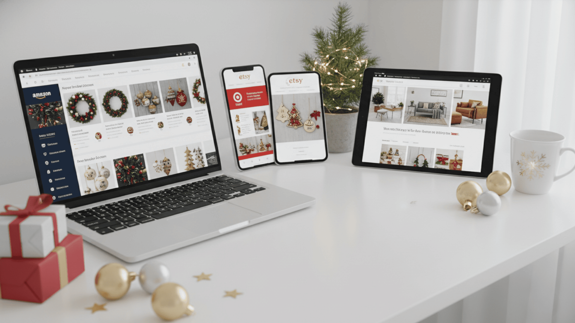 Where to Buy the Christmas Living Room Decor Online