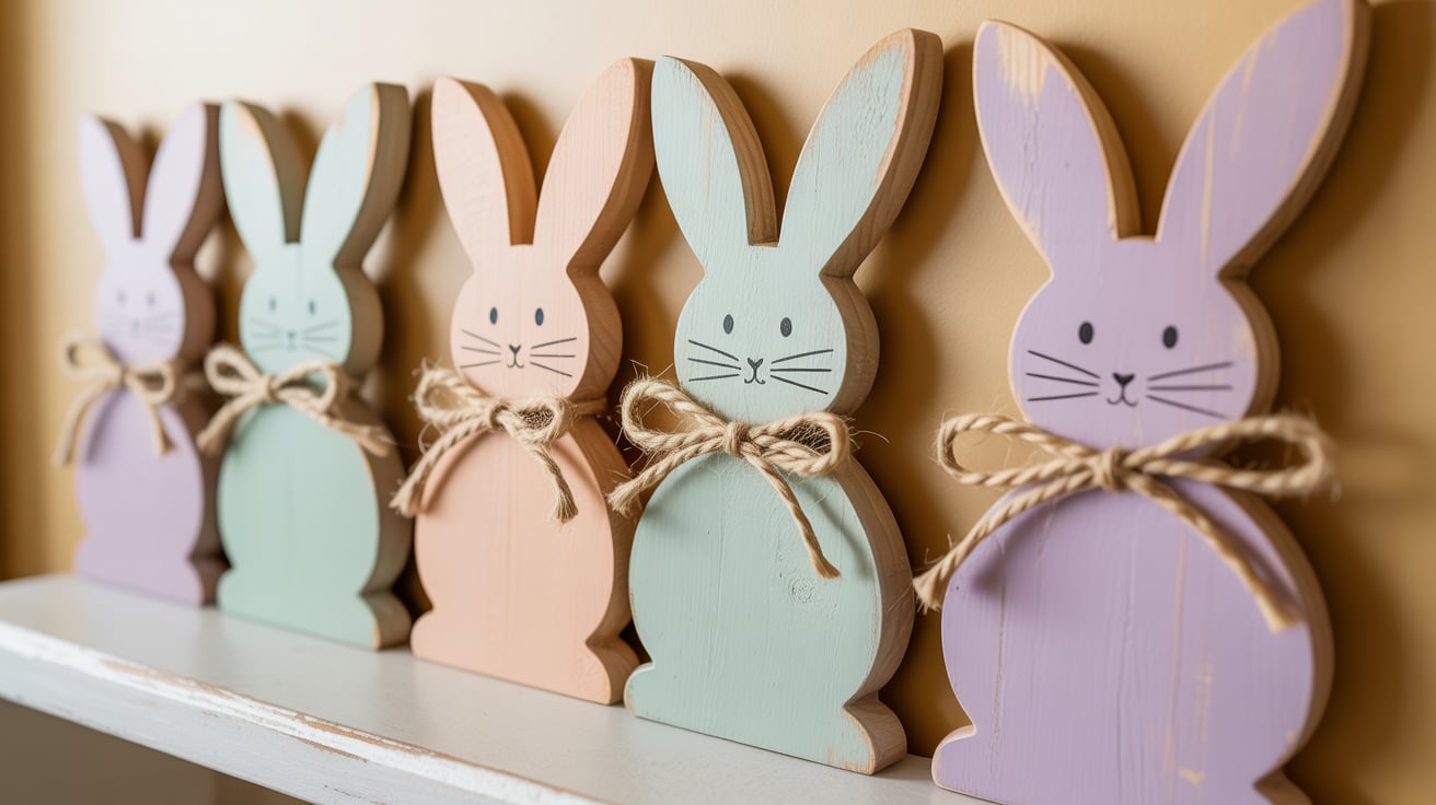 Wooden Bunny Cut Outs