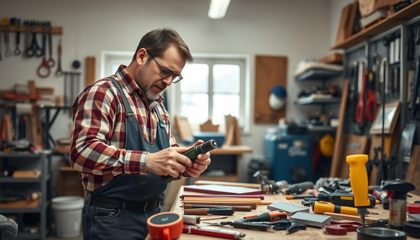 A detailed, well-organized handyman price list displayed on a wooden clipboard against a soft, neutral background. The list features a clear, legible breakdown of common home repair services and their respective prices, presented in a professional, easy-to-read format. The lighting is warm and natural, creating a sense of authenticity and trustworthiness. The angle is slightly elevated, giving the viewer a clear, unobstructed view of the price list. The overall mood is informative, helpful, and visually appealing, reflecting the subject matter and intended purpose of the image.