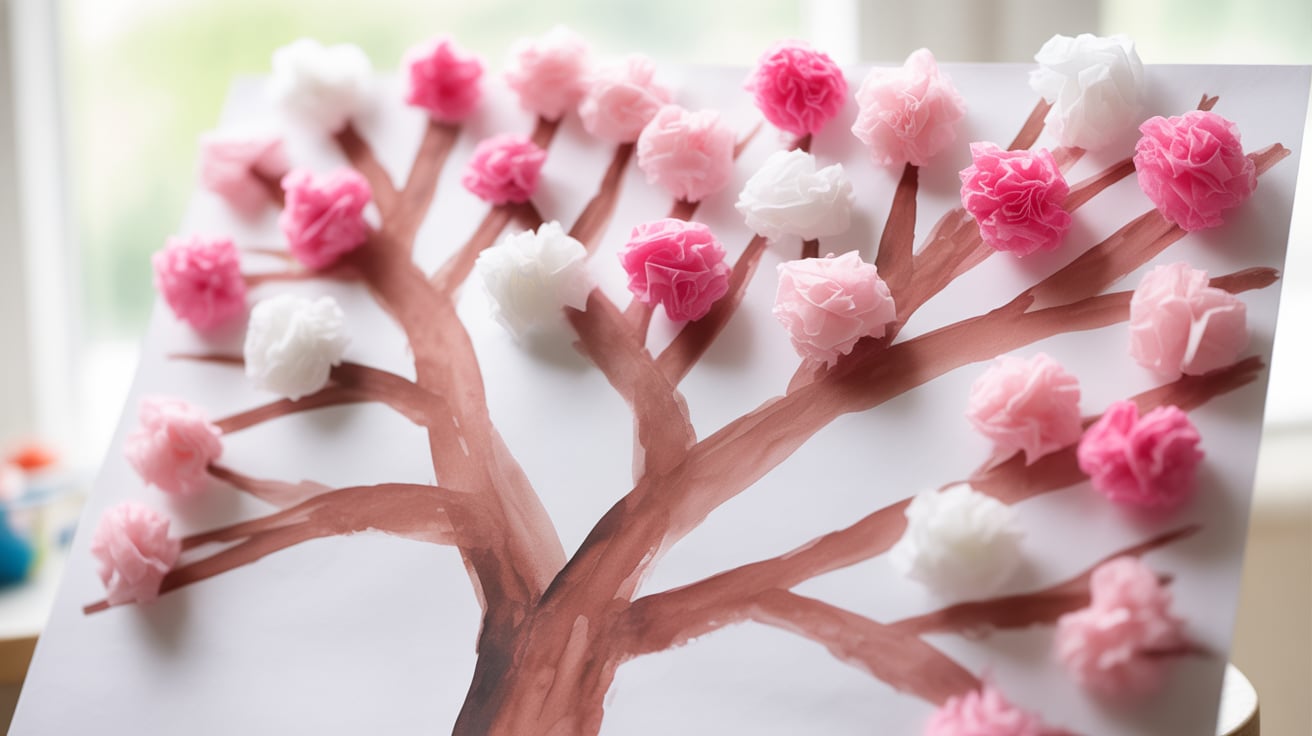 cherry blossom tree craft