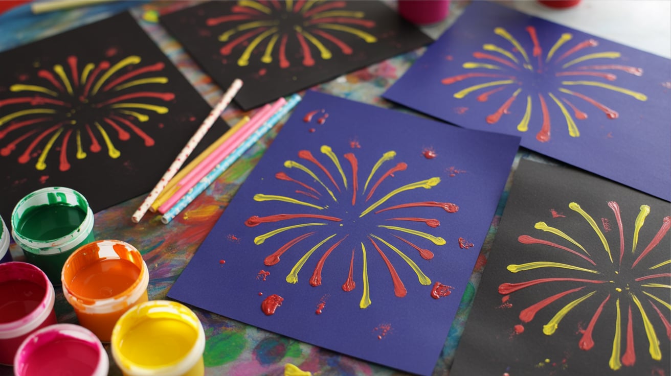 firework painting craft