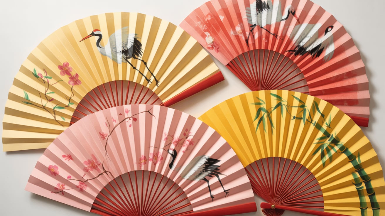 painted paper fan craft