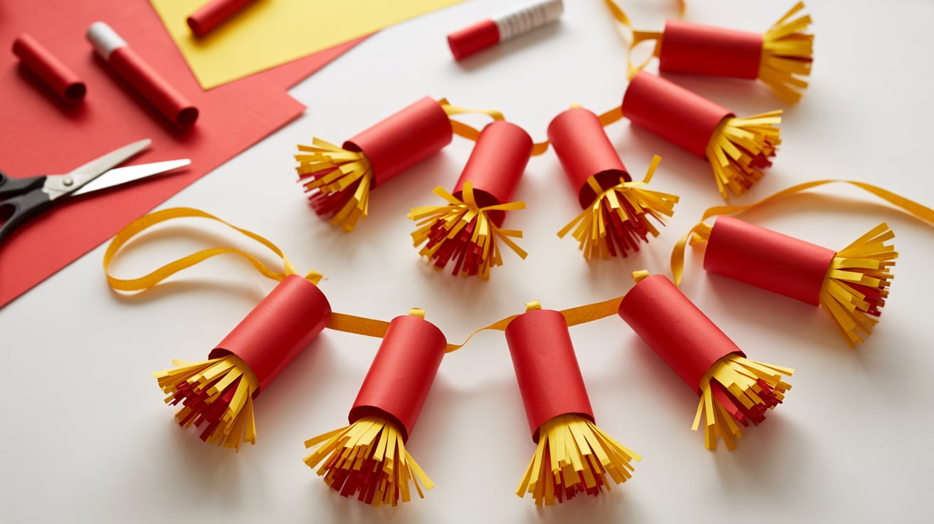 paper firecracker garland