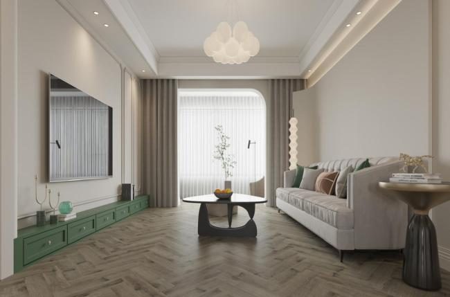 Vintage herringbone Cappuccino oak 12mm v groove laminate flooring