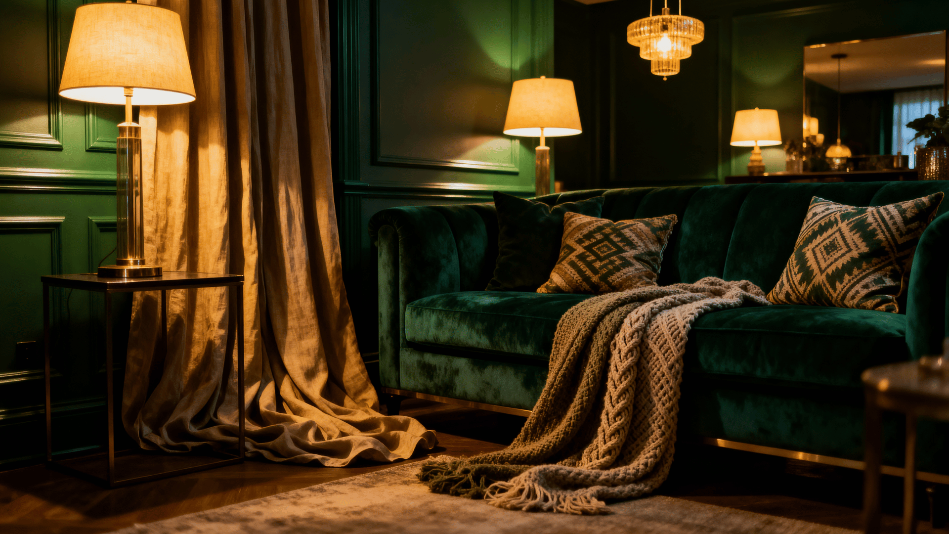 Color Drenched Dark Walls