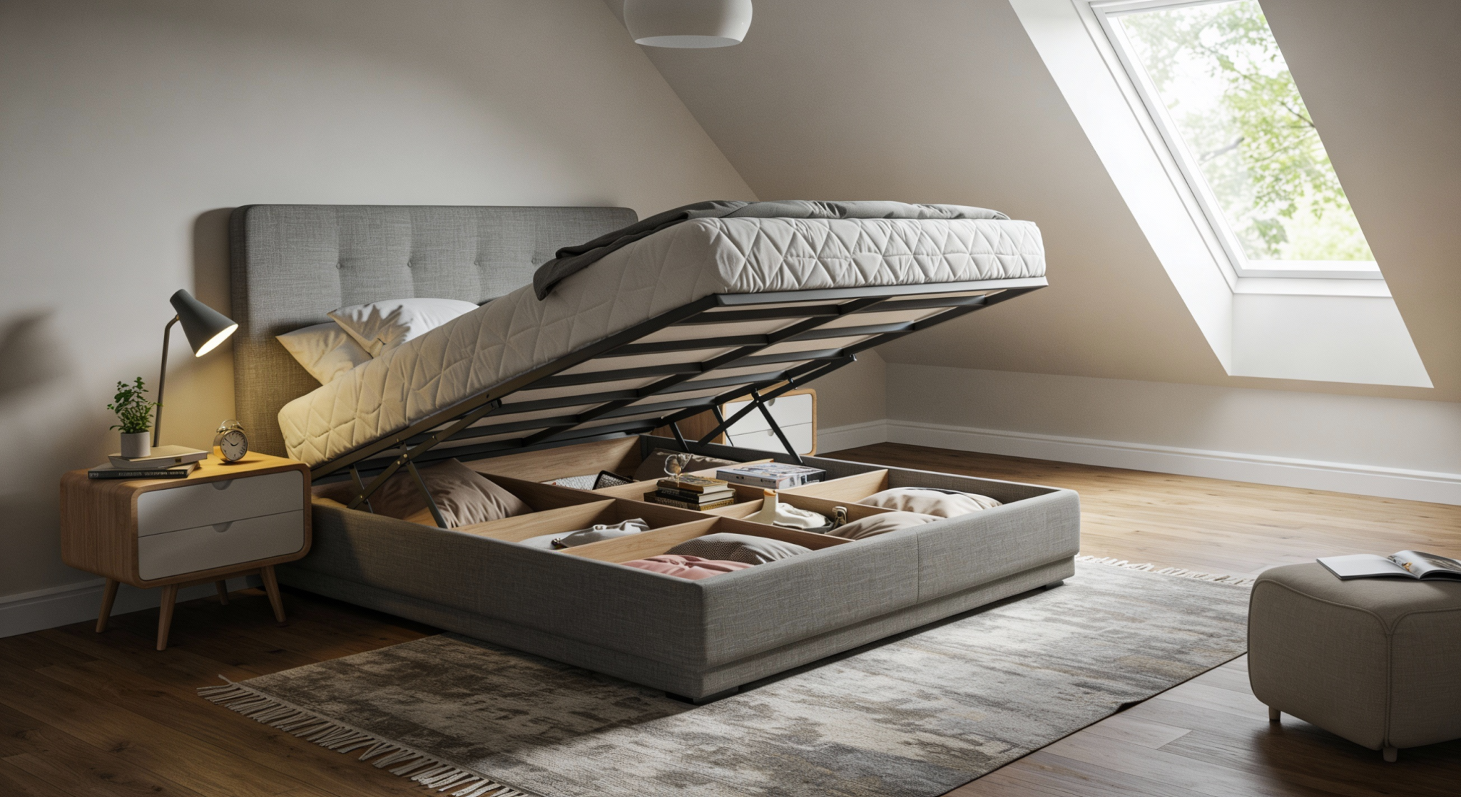 Hidden Lift Up Bed Base