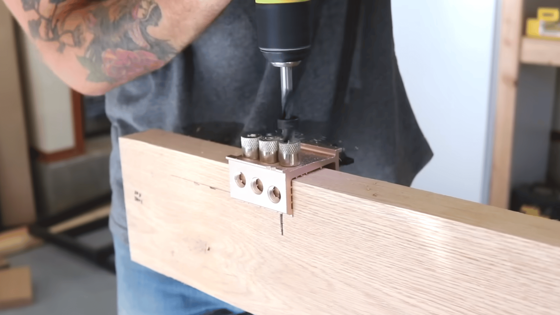 Mark and Drill for Dowels
