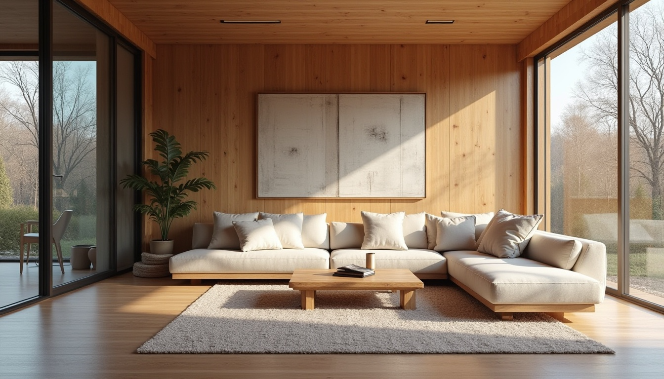 Modern Minimalist Log Cabin Interior