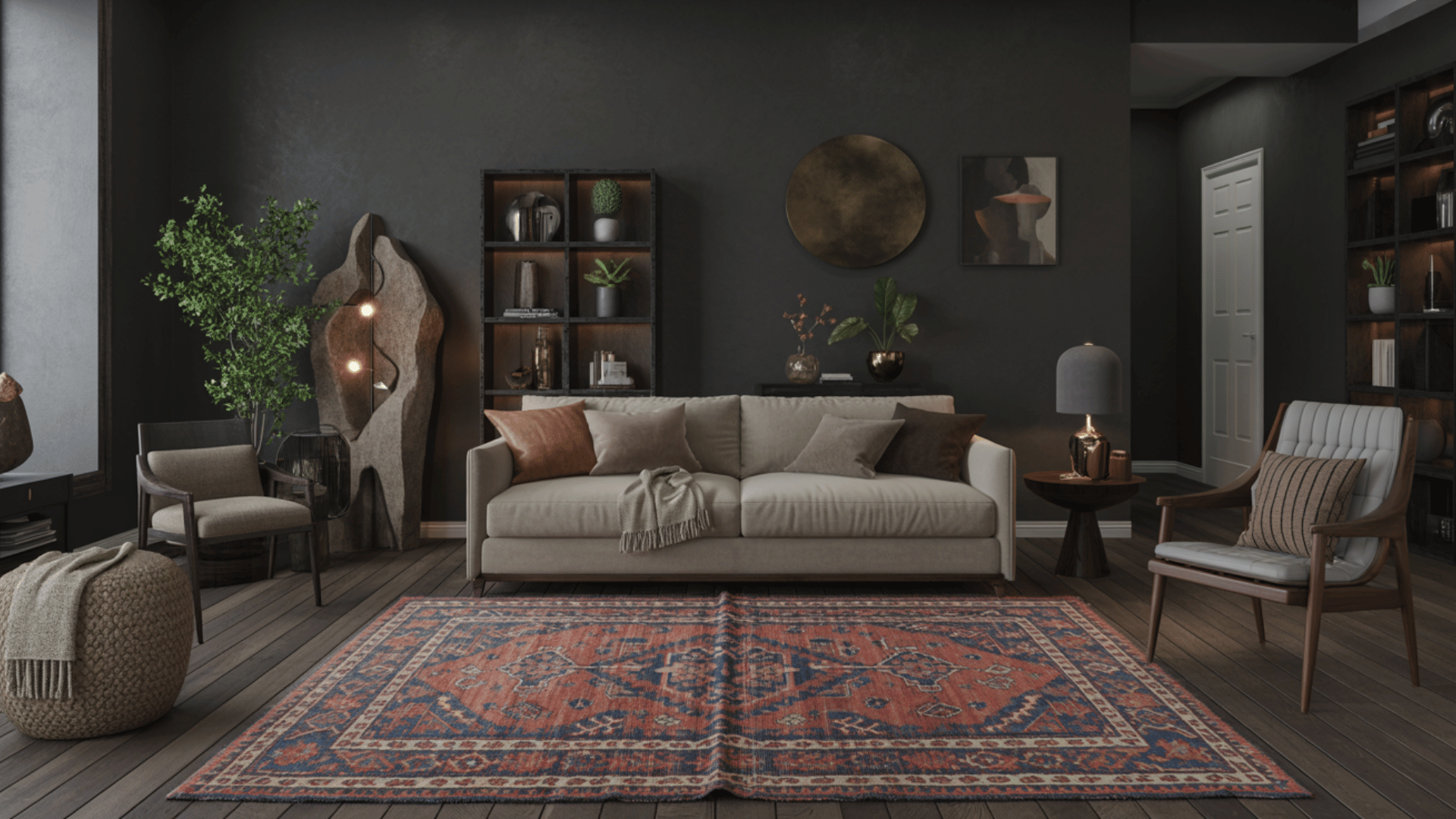 Patterned Statement Rug