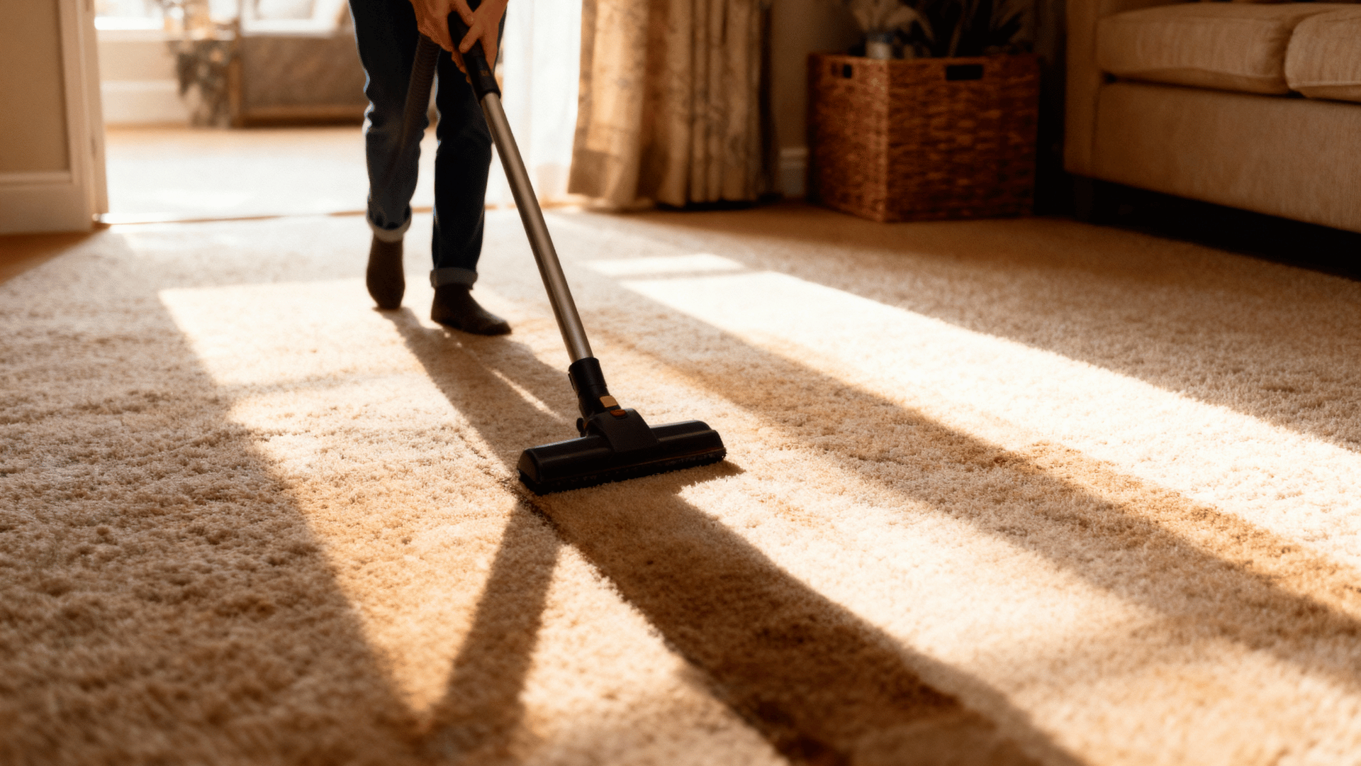 Shampoo the Carpet Slowly and Evenly