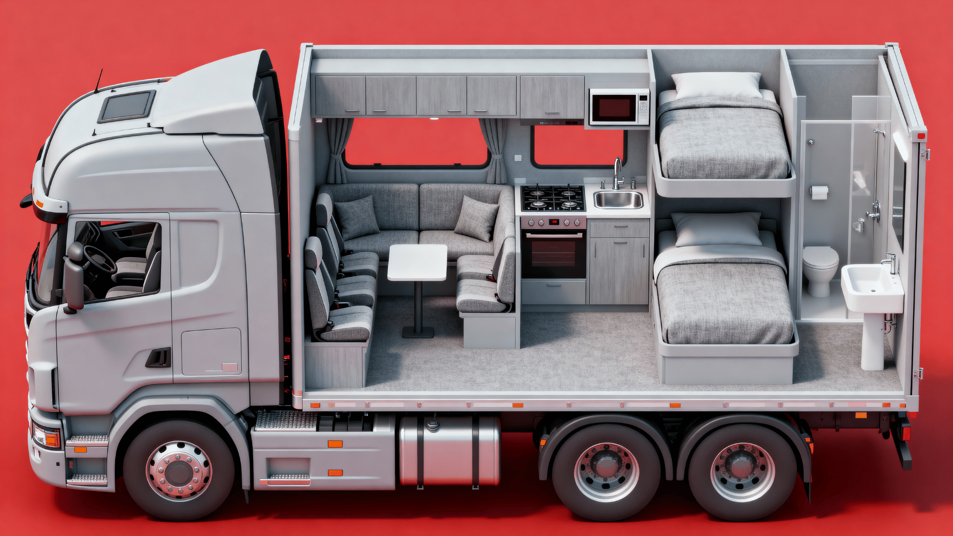 Understanding a 2 Bedroom Super Sleeper Truck Interior