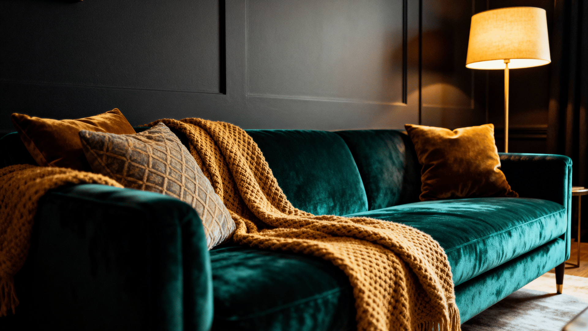 Velvet Seating for Cozy Mood