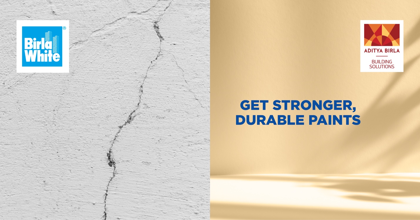 What makes a 'white cement-based' paint smarter and more durable choice for my home interiors?