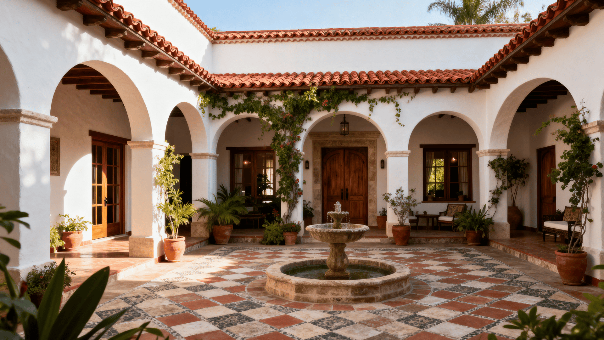 central courtyard home layouts