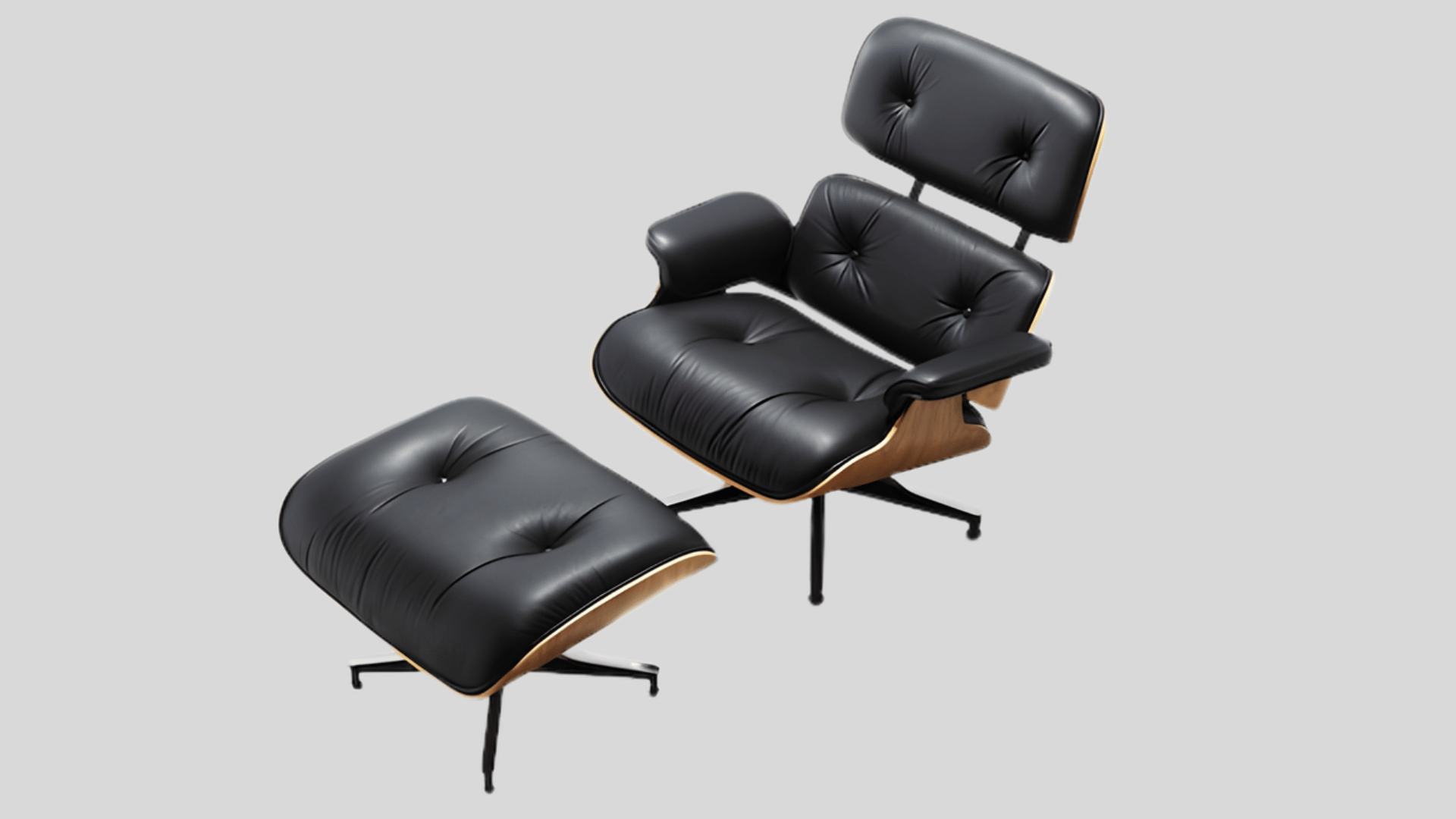 charles and ray eames lounge chair and ottoman