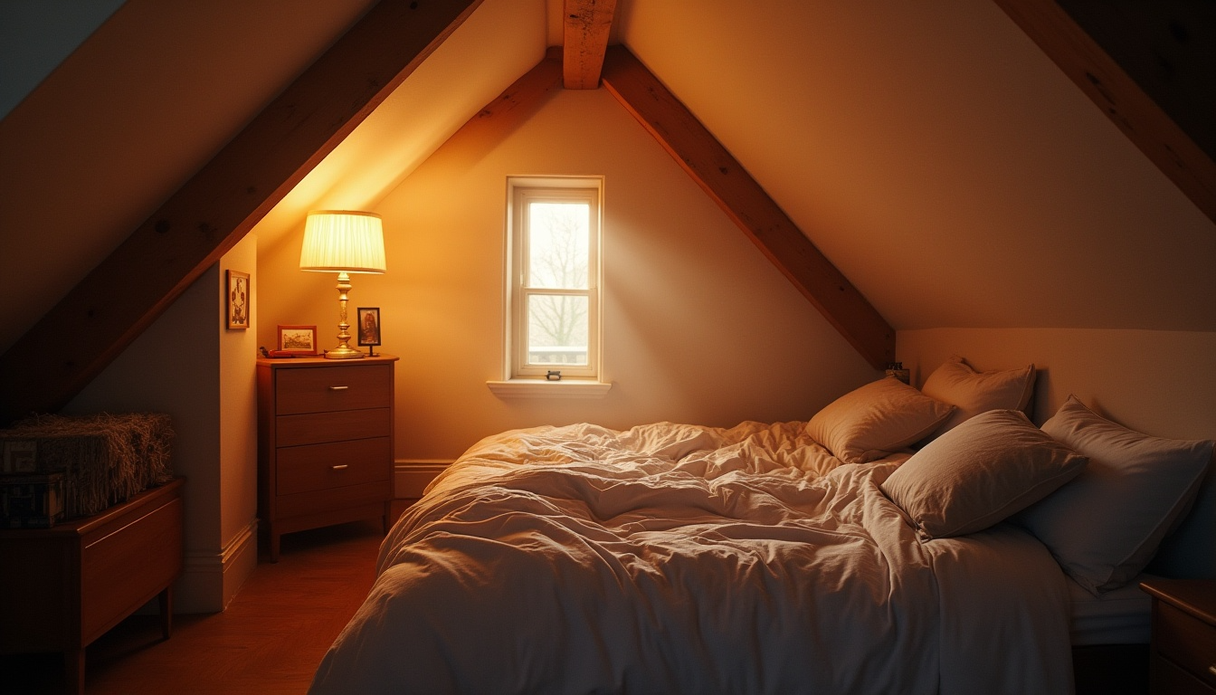 cove lighting along roof pitch