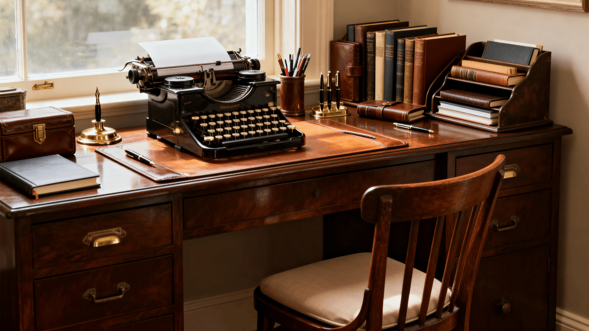 design a vintage inspired writing space