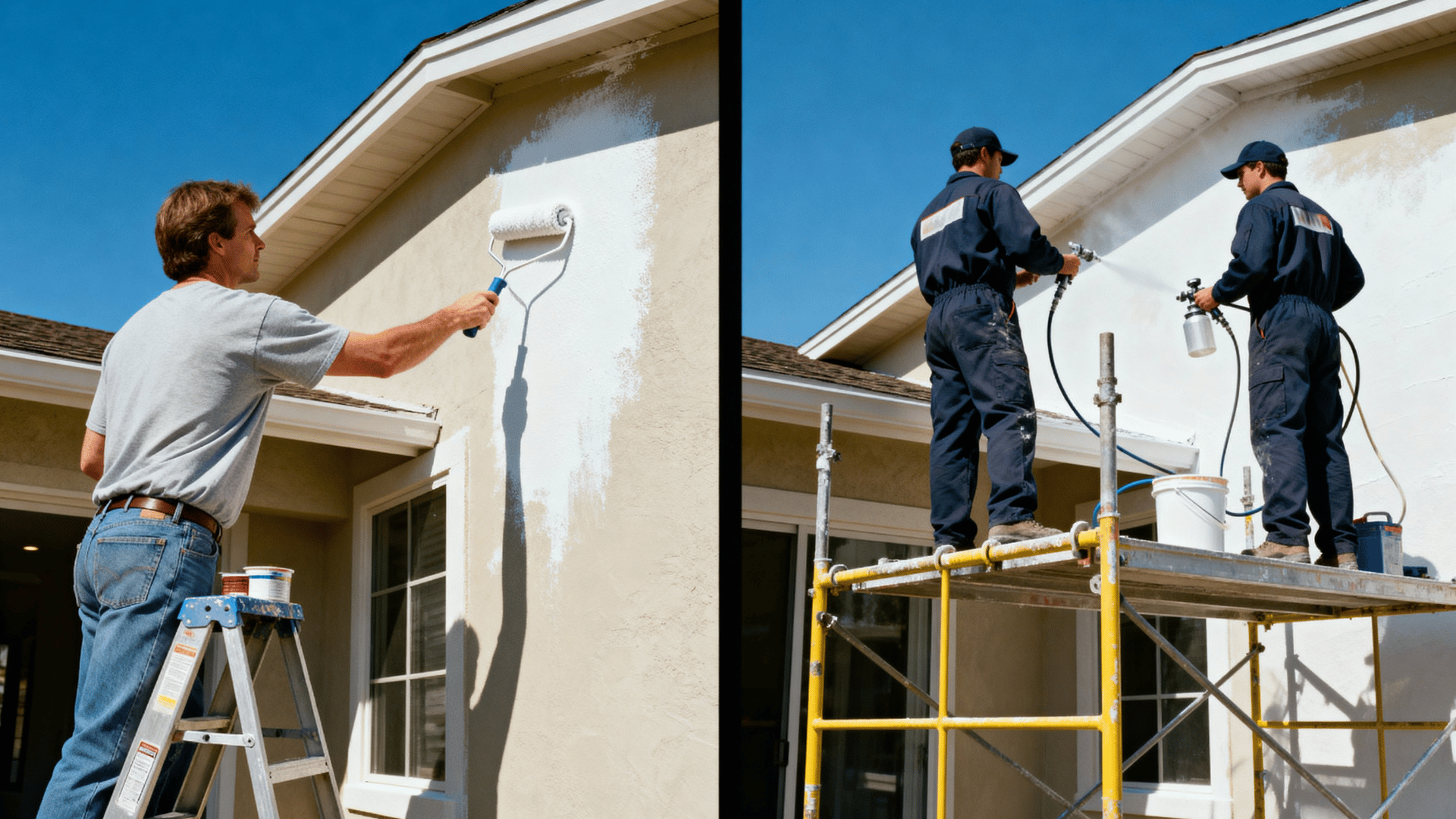 exterior house painting cost diy vs professional
