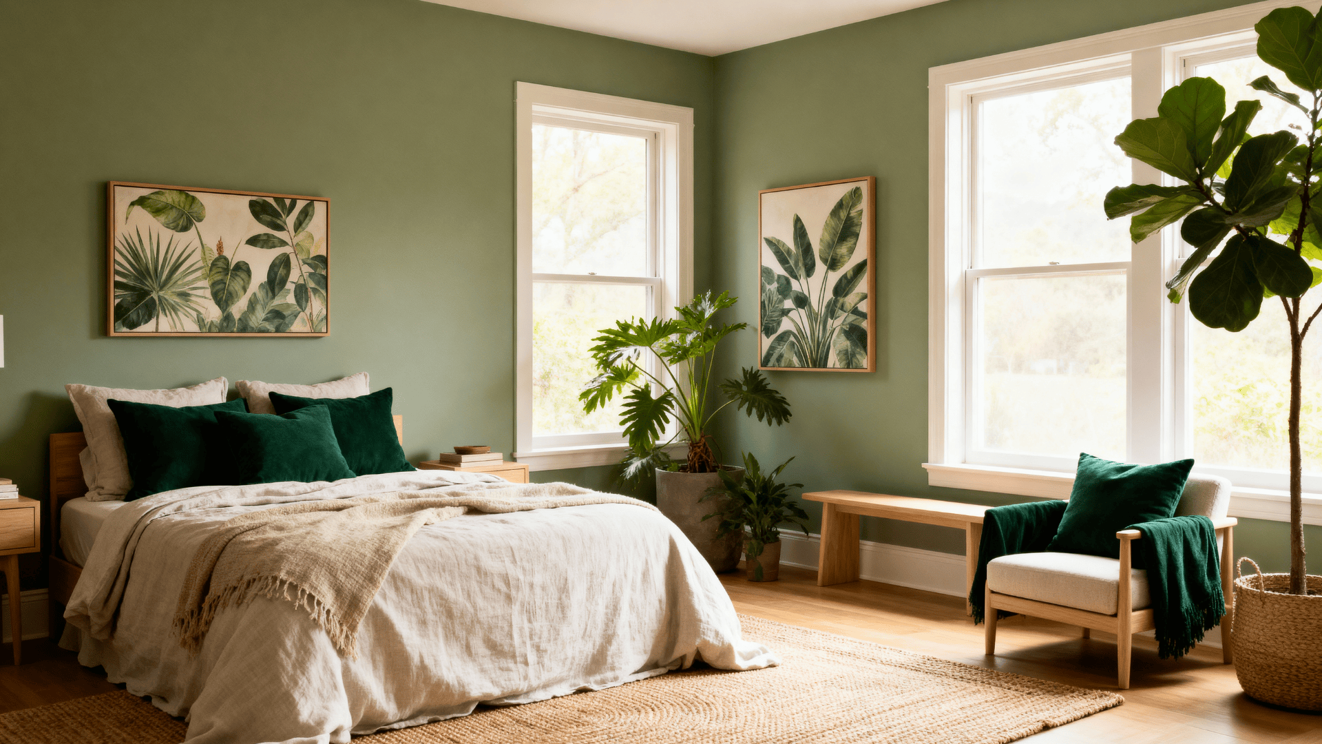 green nature inspired serenity