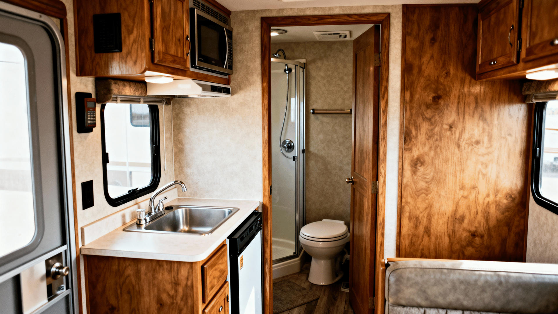 kitchen bathroom and daily comfort features