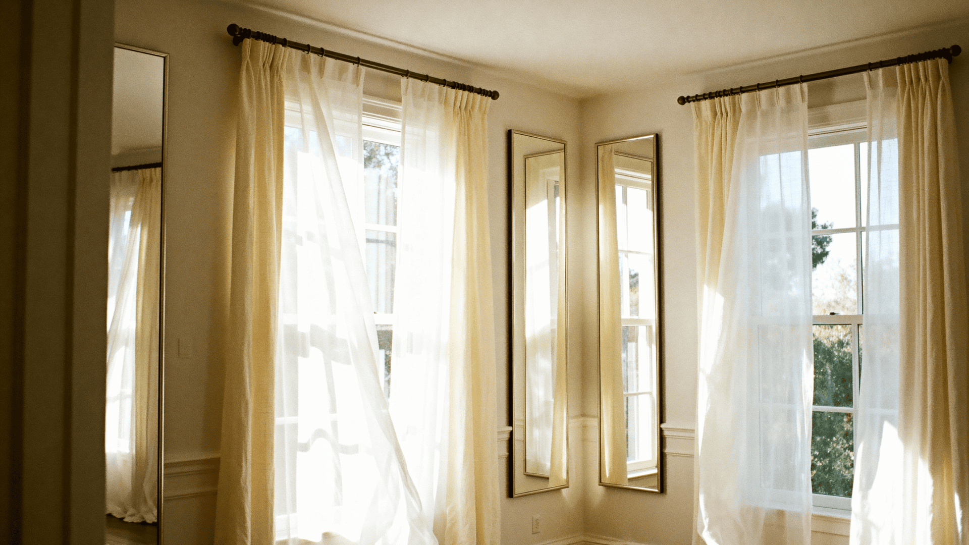 maximize natural light with sheer curtains