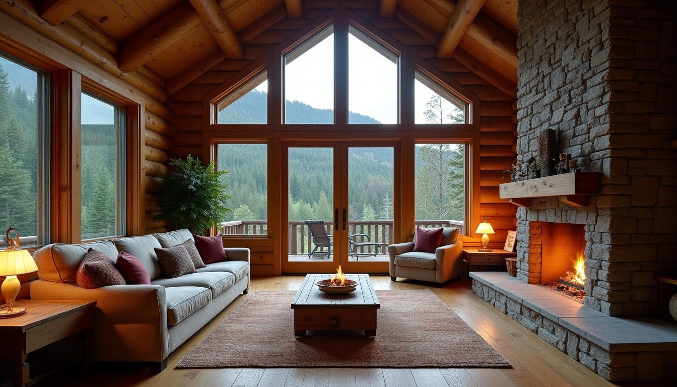 moutain log cabin