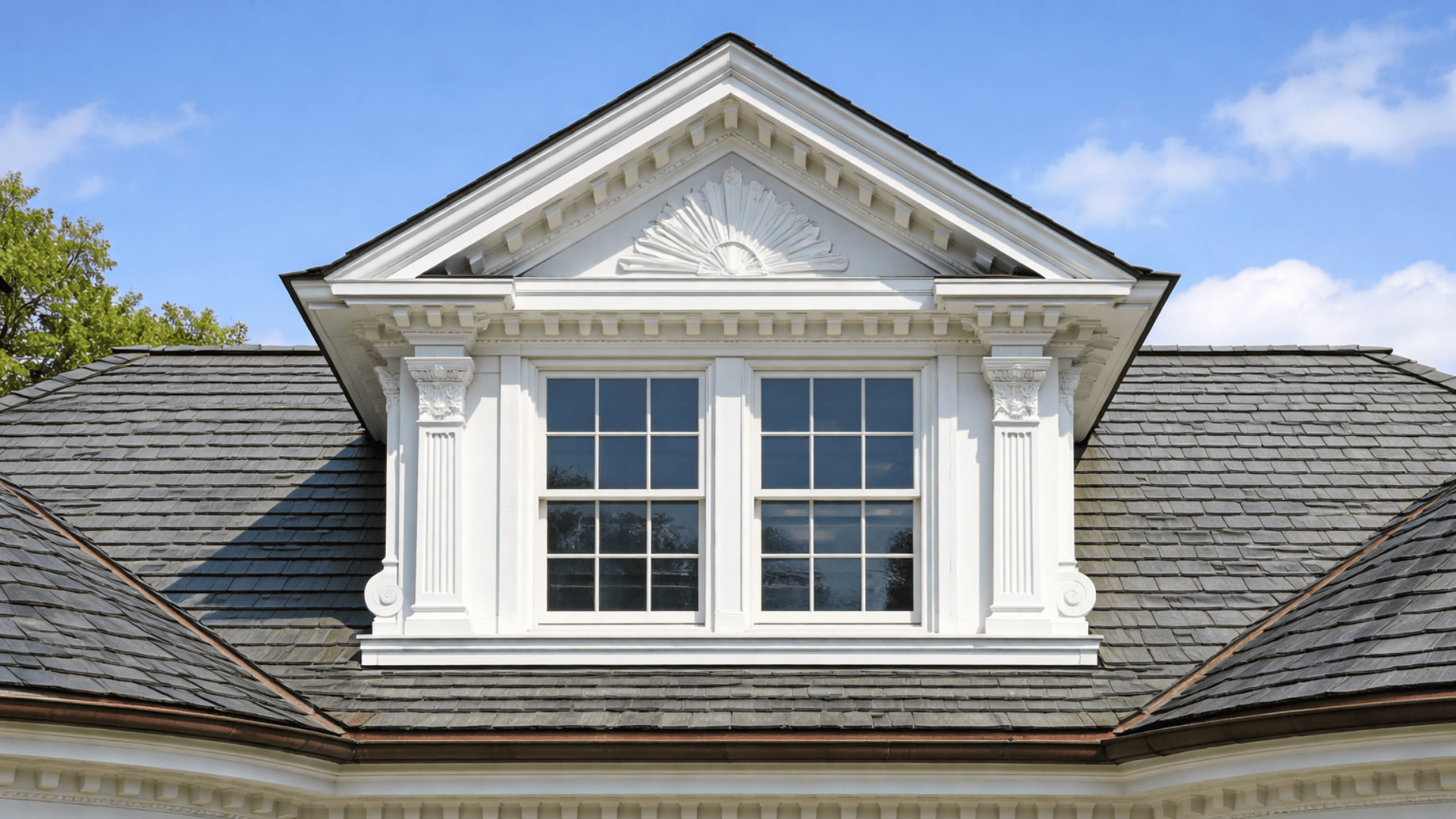 pedimented dormer