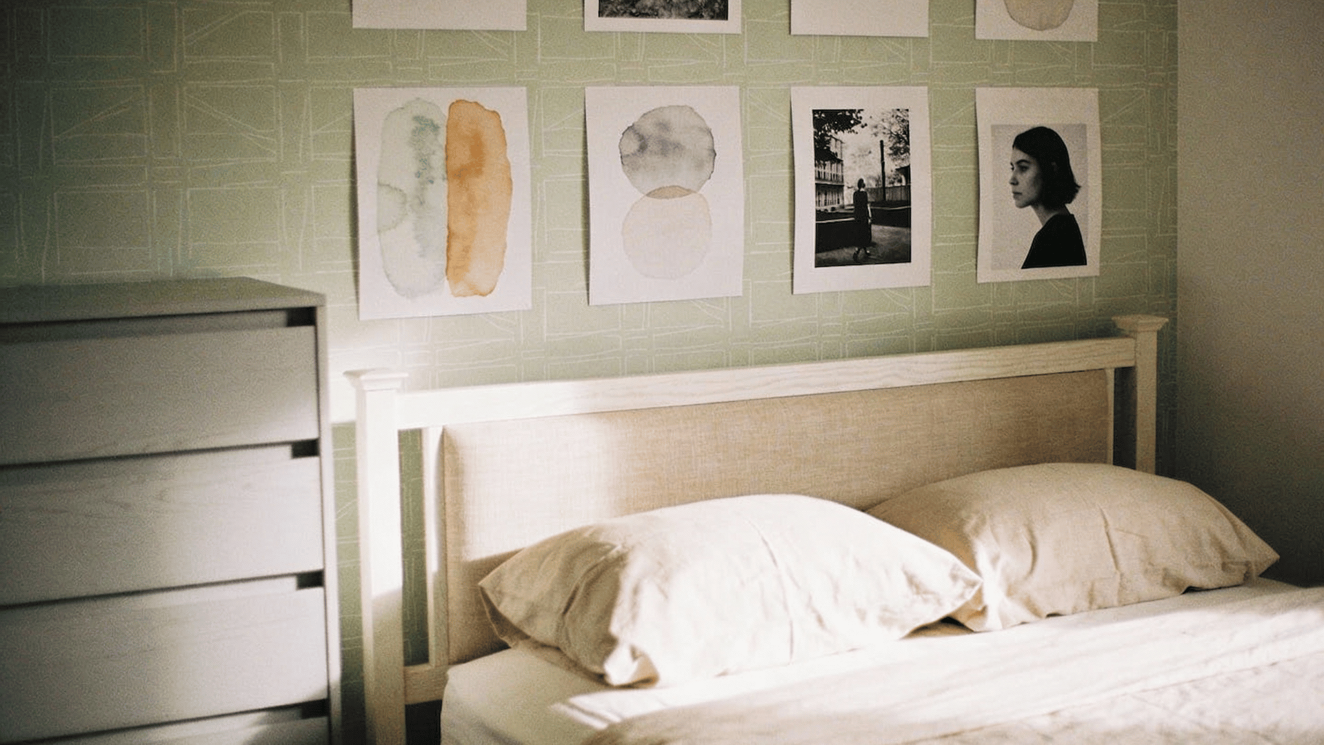 sage green peel and stick wallpaper