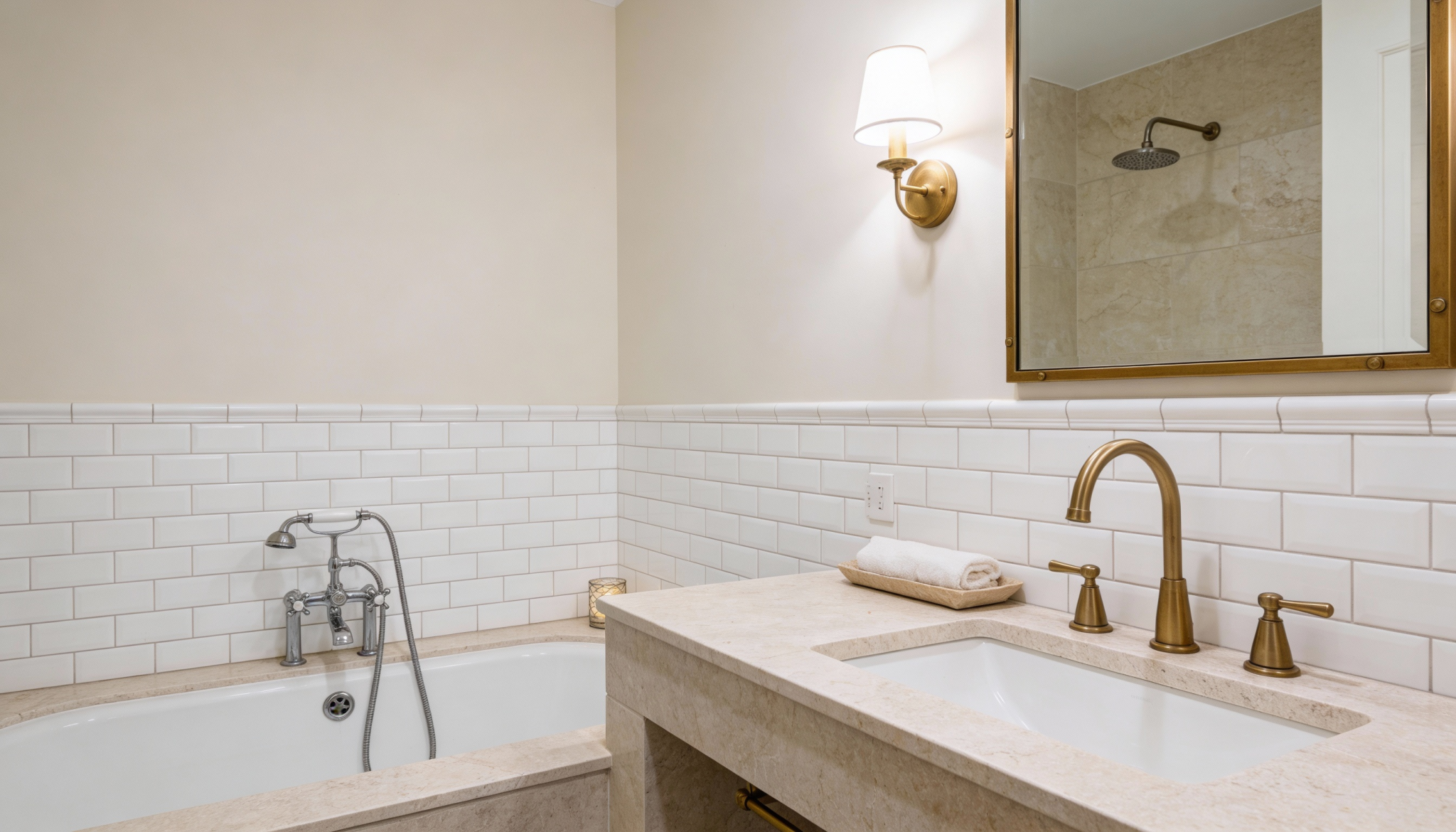 sherwin williams bathroom malted white