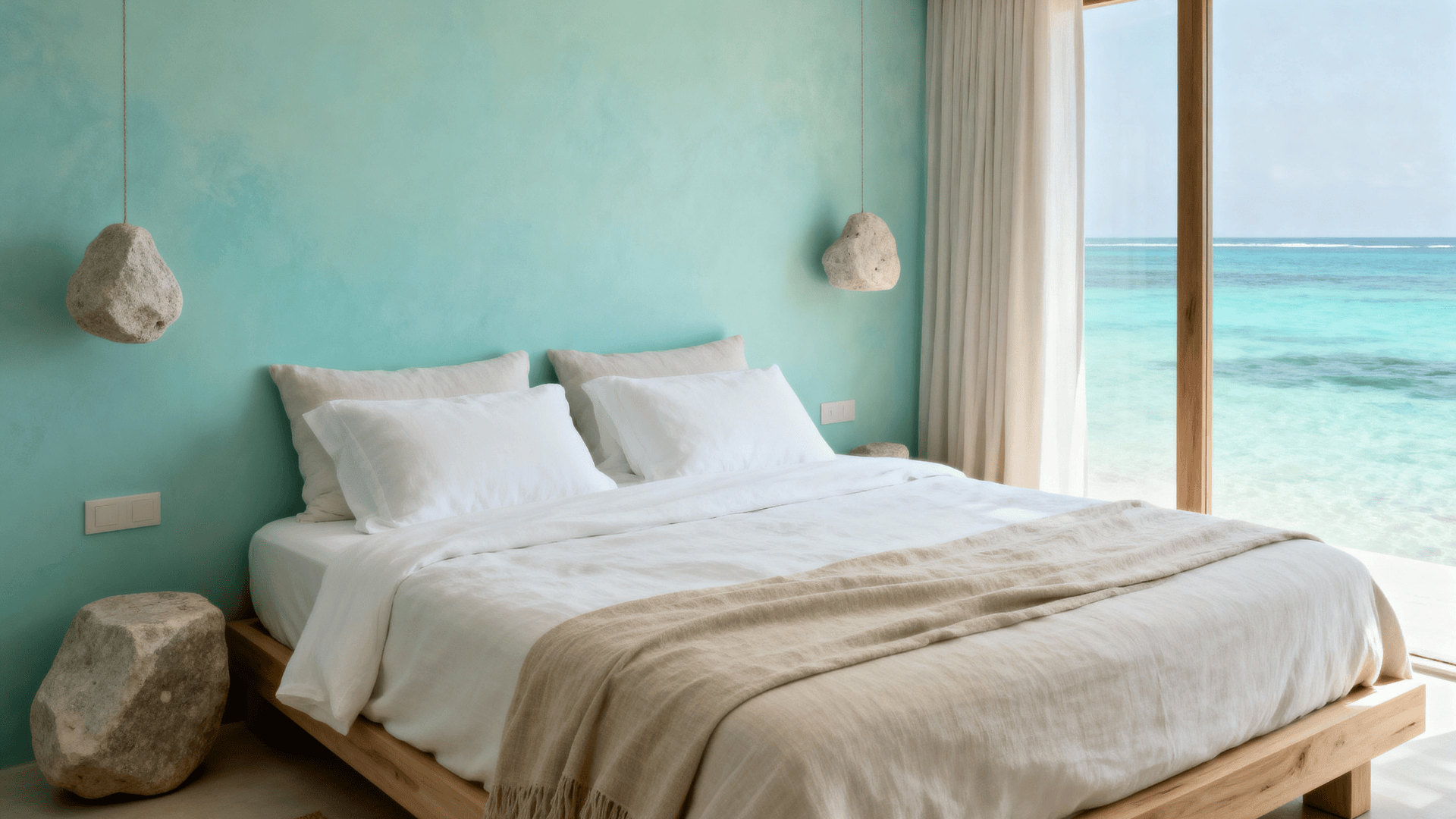 soft aqua coastal calm