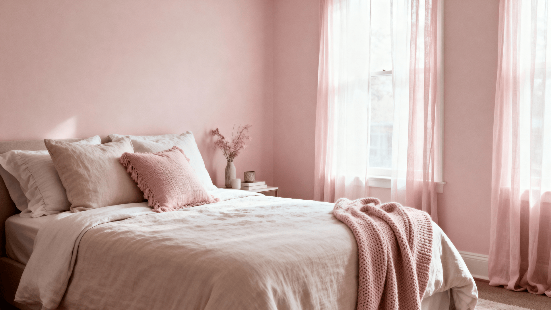 soft pink gentle and romantic