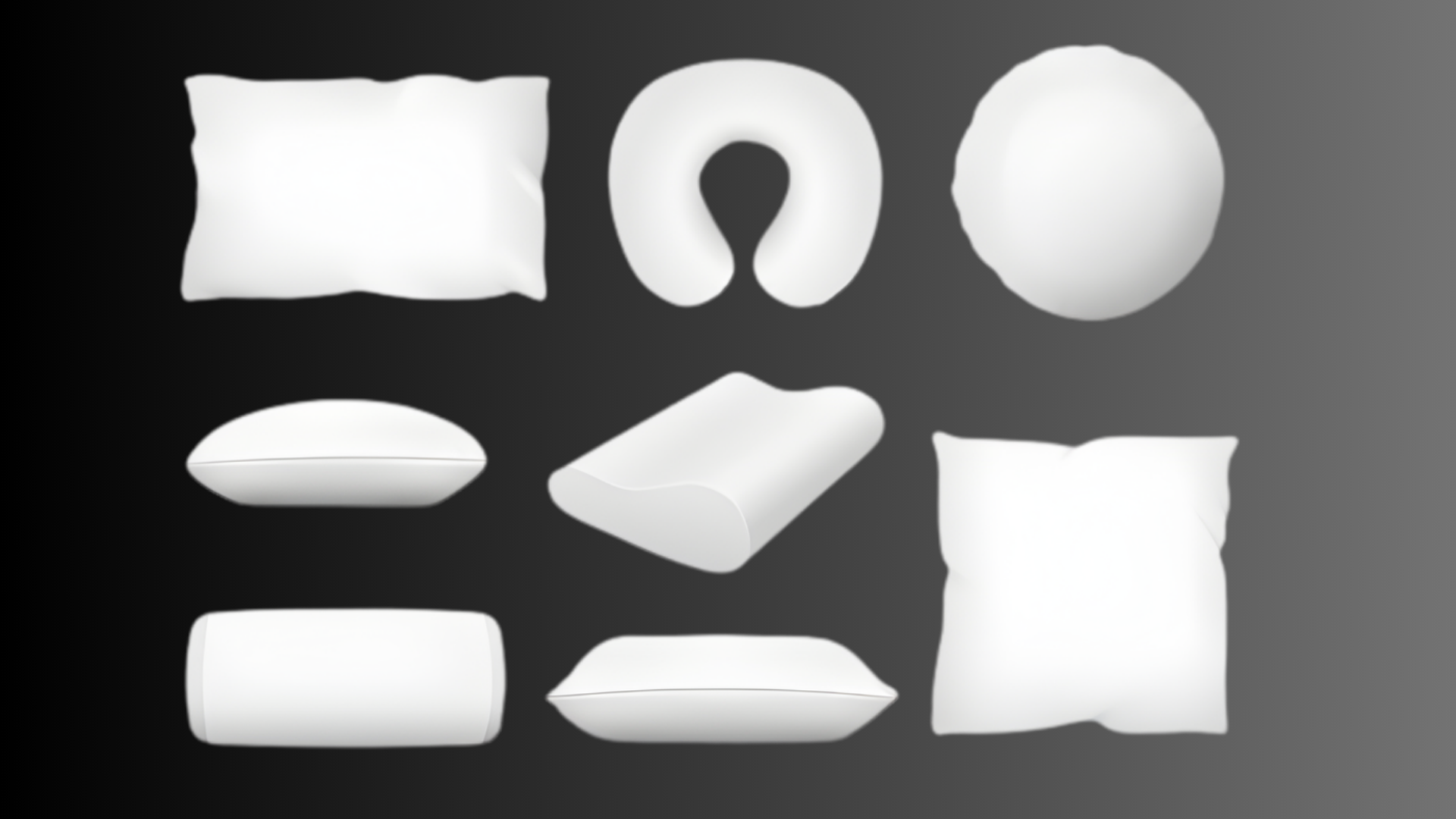 types of pillows by shape