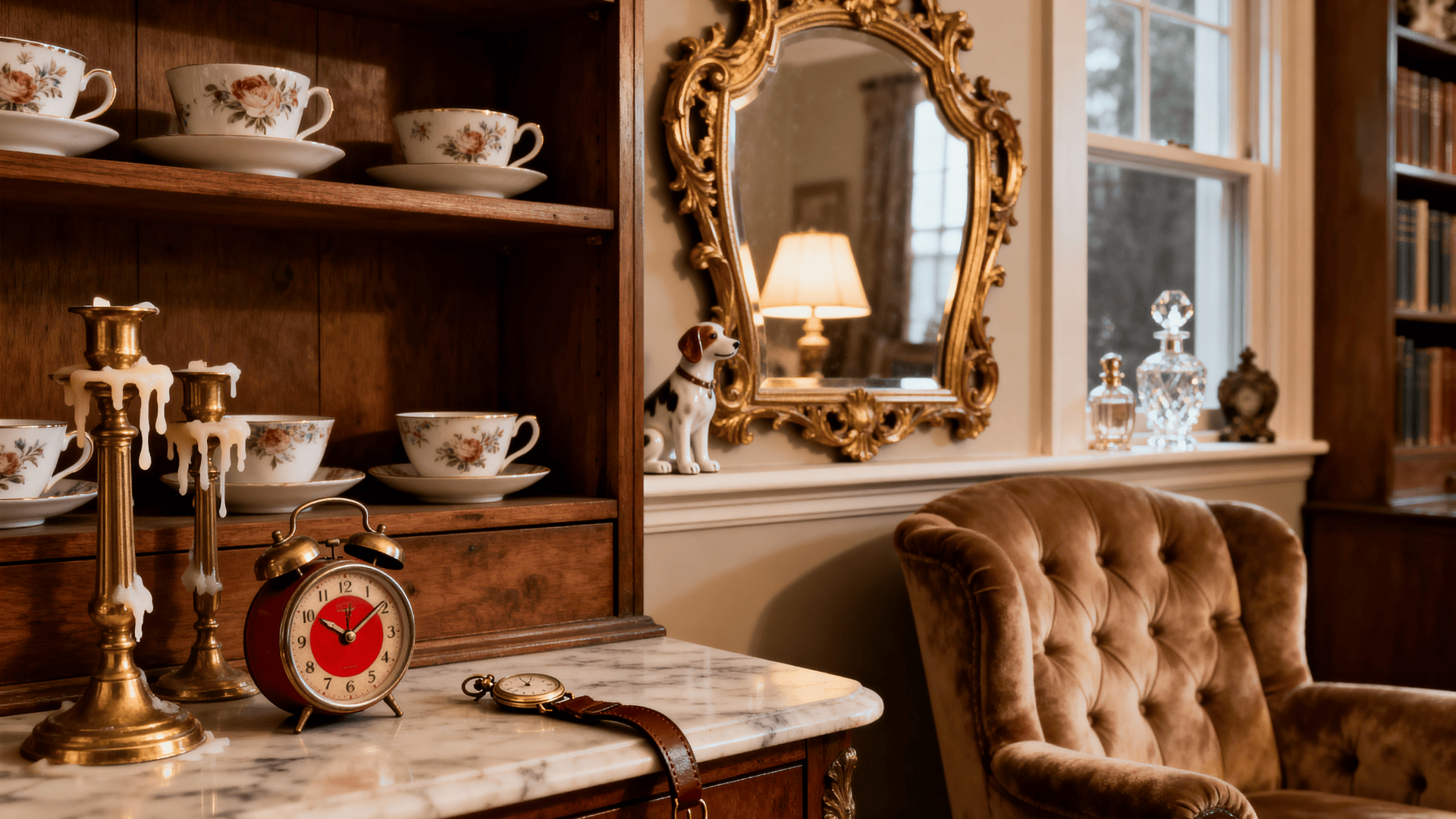 use vintage accessories throughout