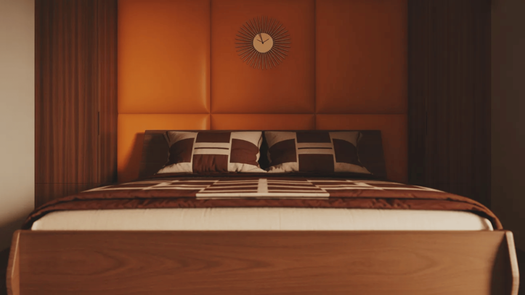 Bold Orange and Brown Retreat