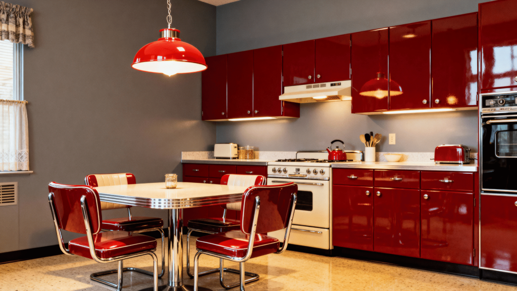 Bold Red and Gray Statement