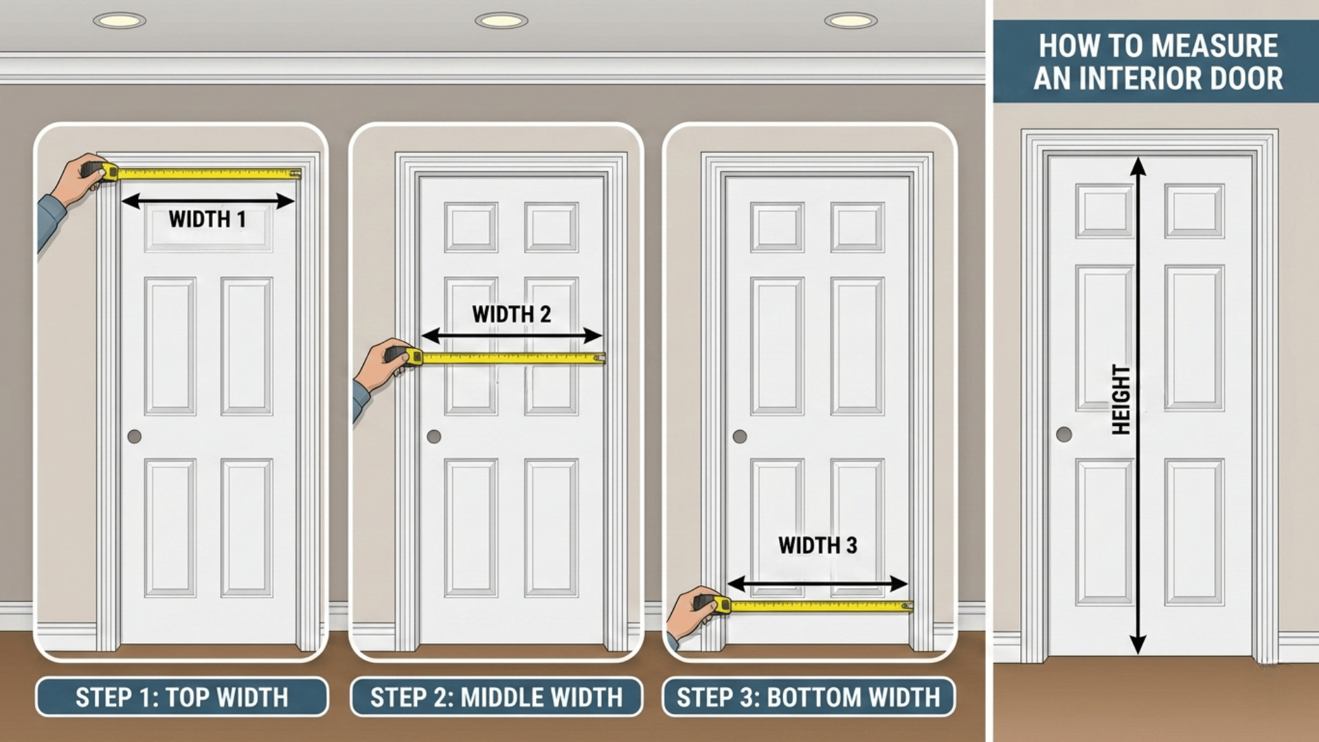 How to Measure an Interior Door Correctly