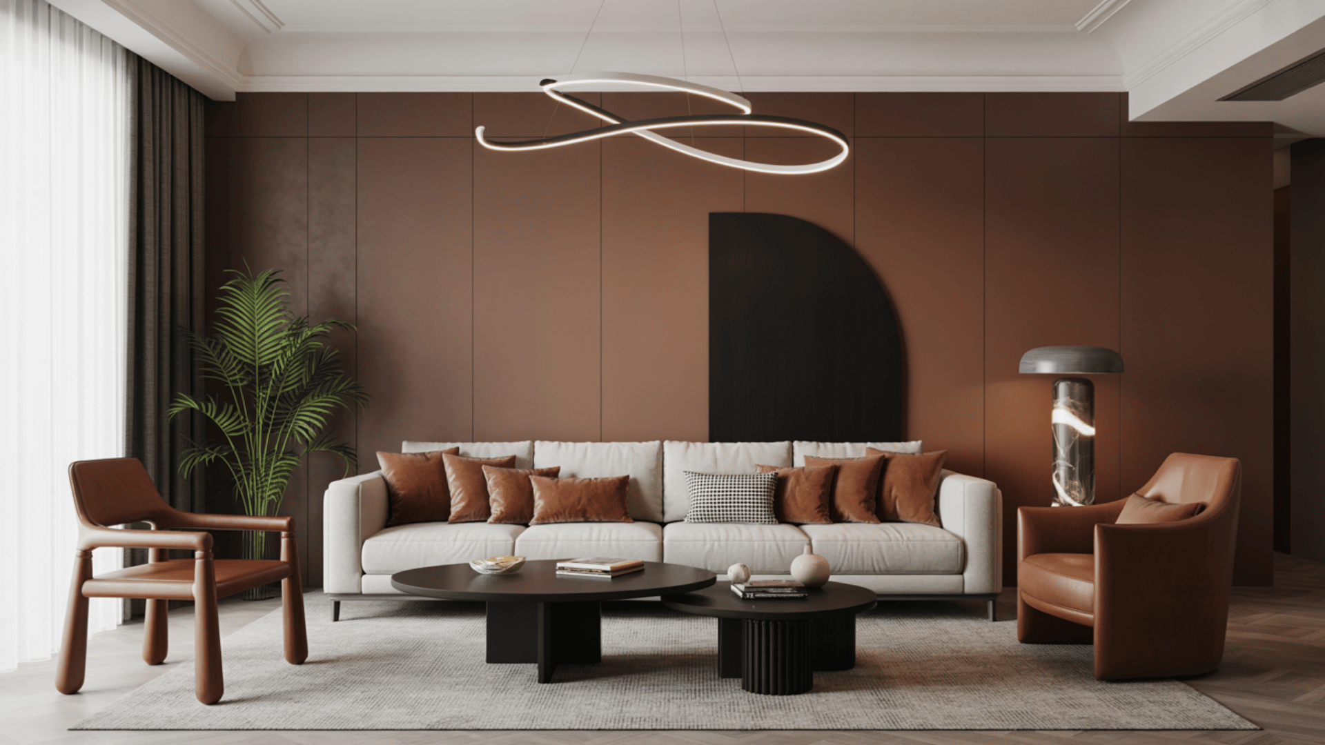 Modern Chocolate Living