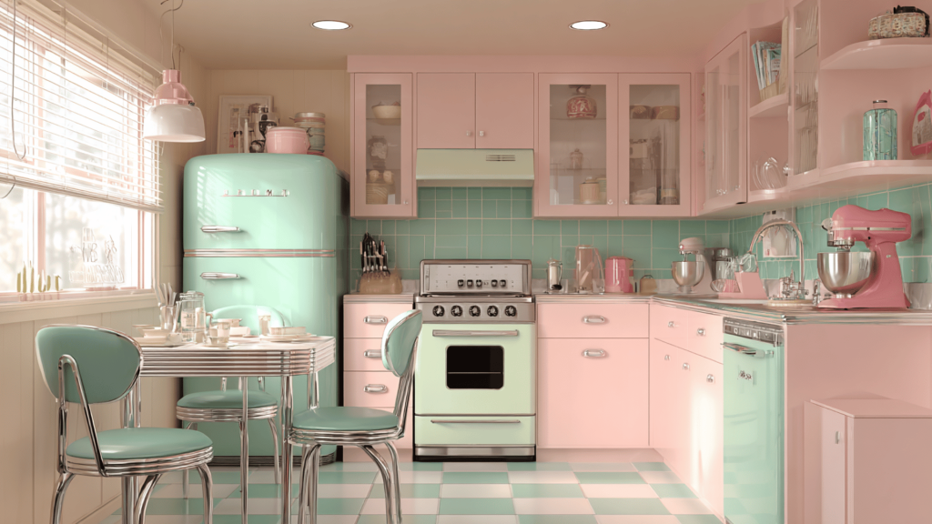 Pastel Pink Paradise Kitchen