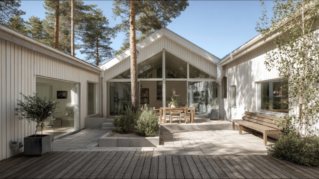 Scandinavian Courtyard House
