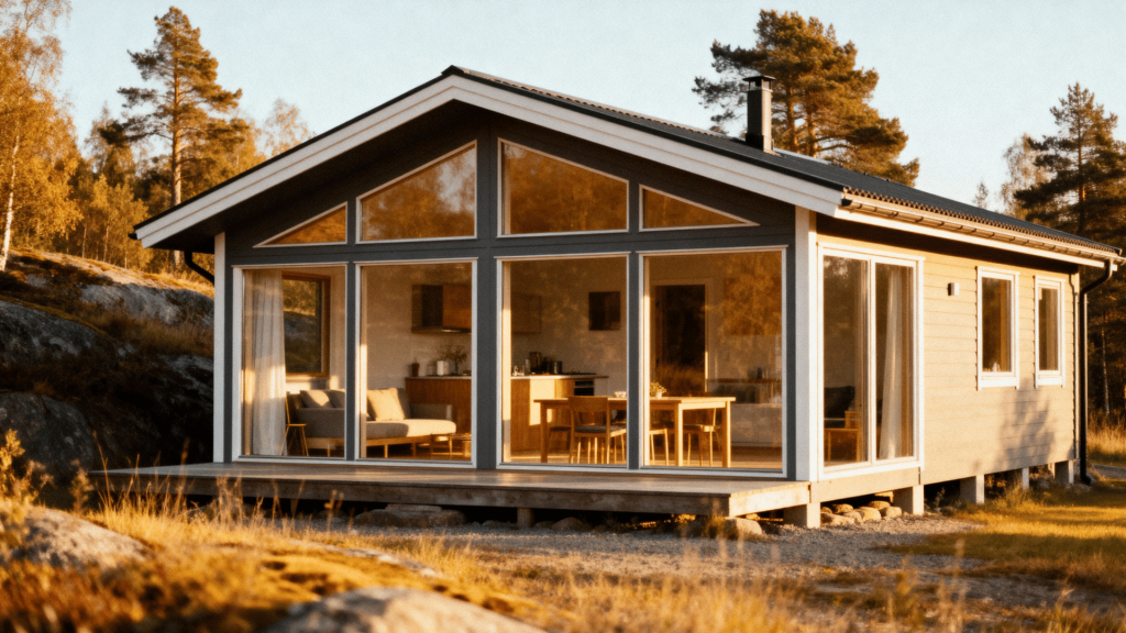 Scandinavian One Story House
