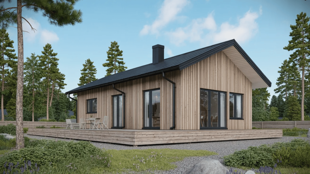 Scandinavian Wooden House