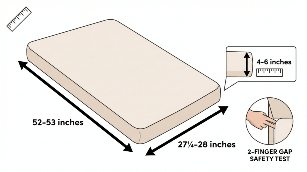 Standard-Crib-Mattress-Measurements