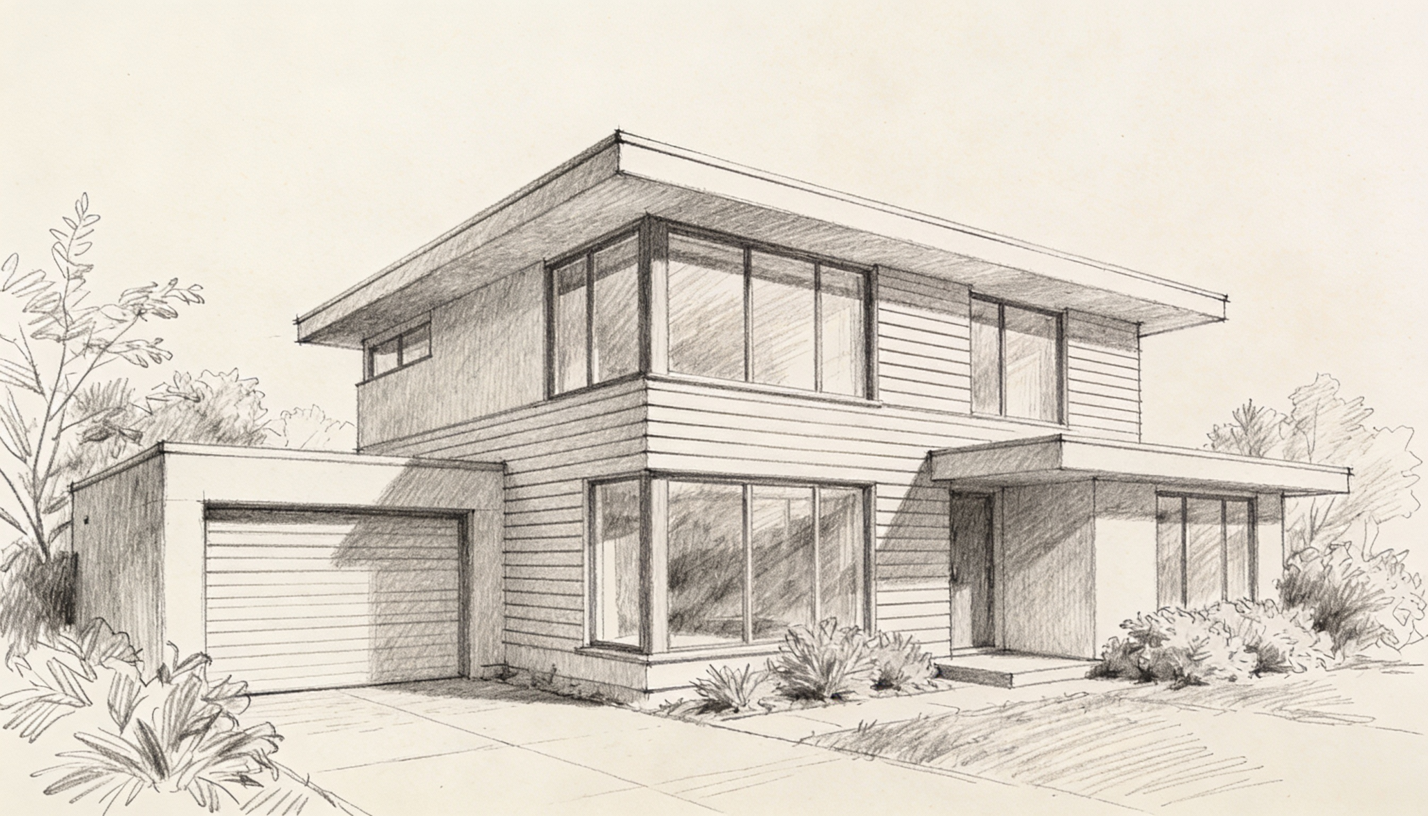 architectural line drawings