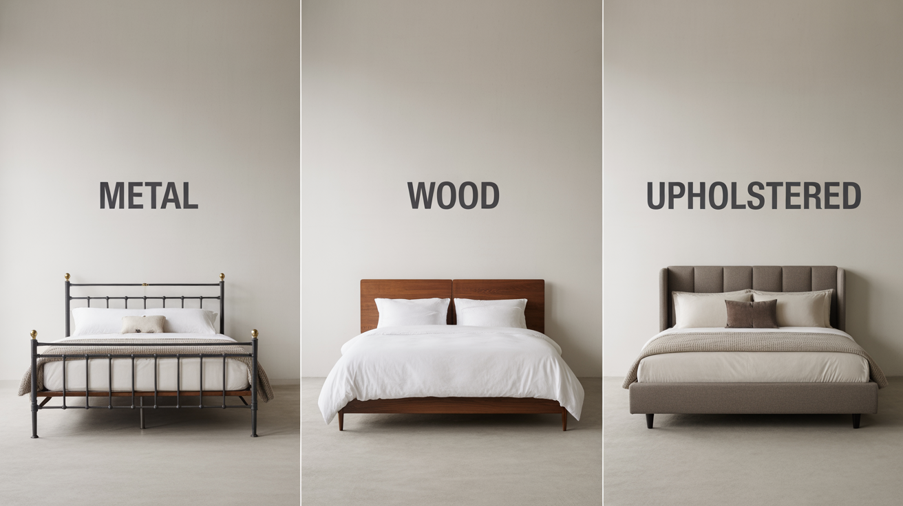 bed frame types by material