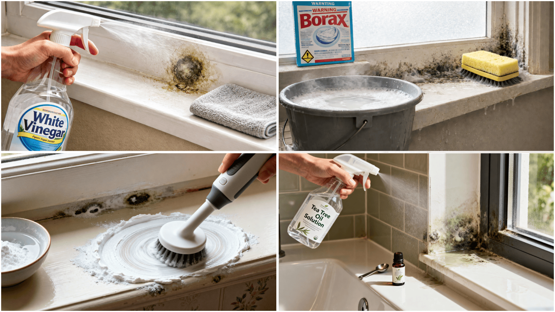 best home remedies for cleaning mold on window sills