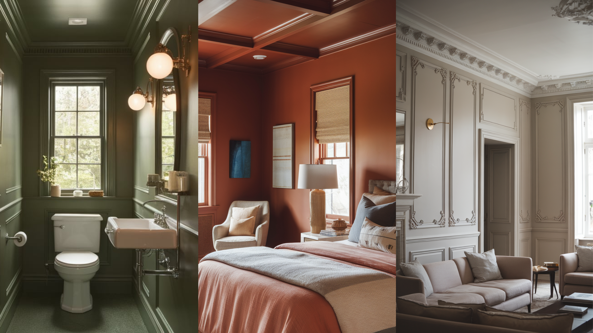 best rooms for color drenching