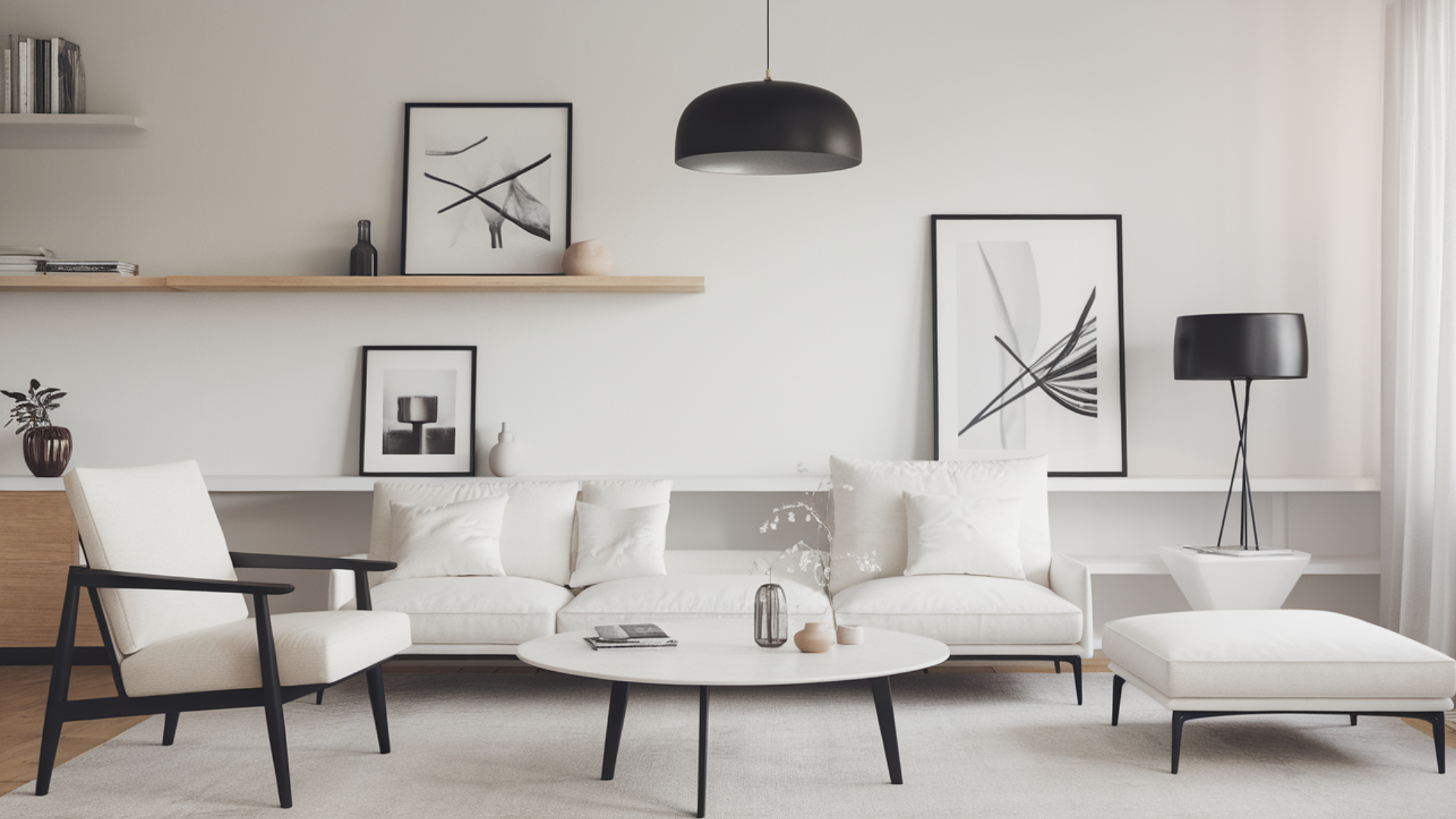 black accent scandi living room scandinavian living room