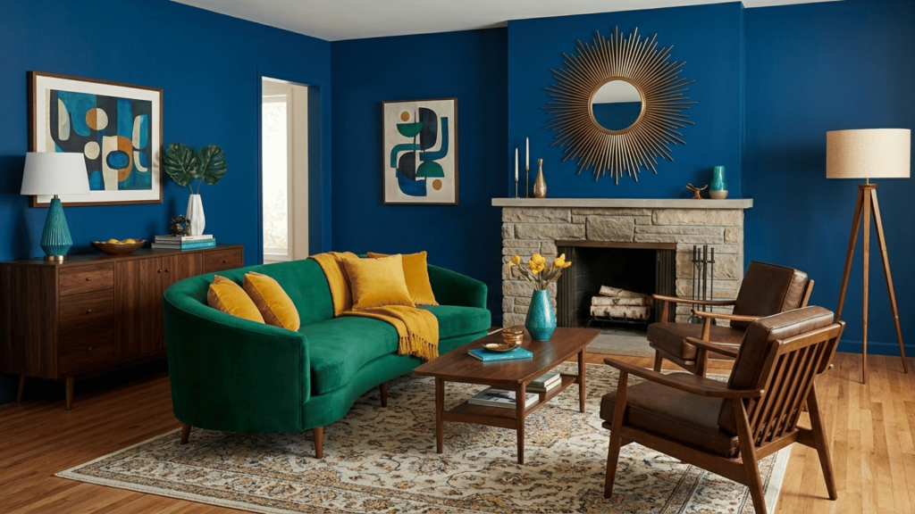 bold jewel tone statement room