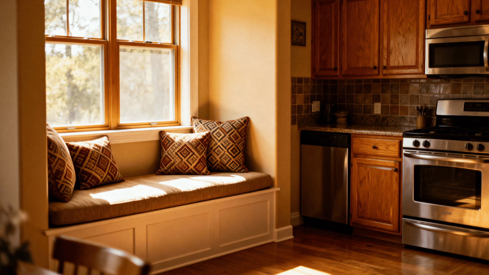 breakfast nook bay window